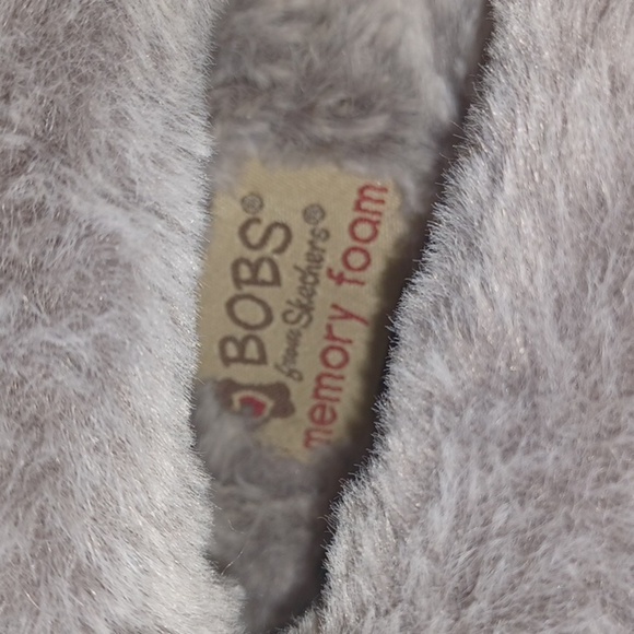 BOBS  Skechers Too Cozy Kitty Cat Slipper Gray Multi Size 6 - Picture 5 of 6